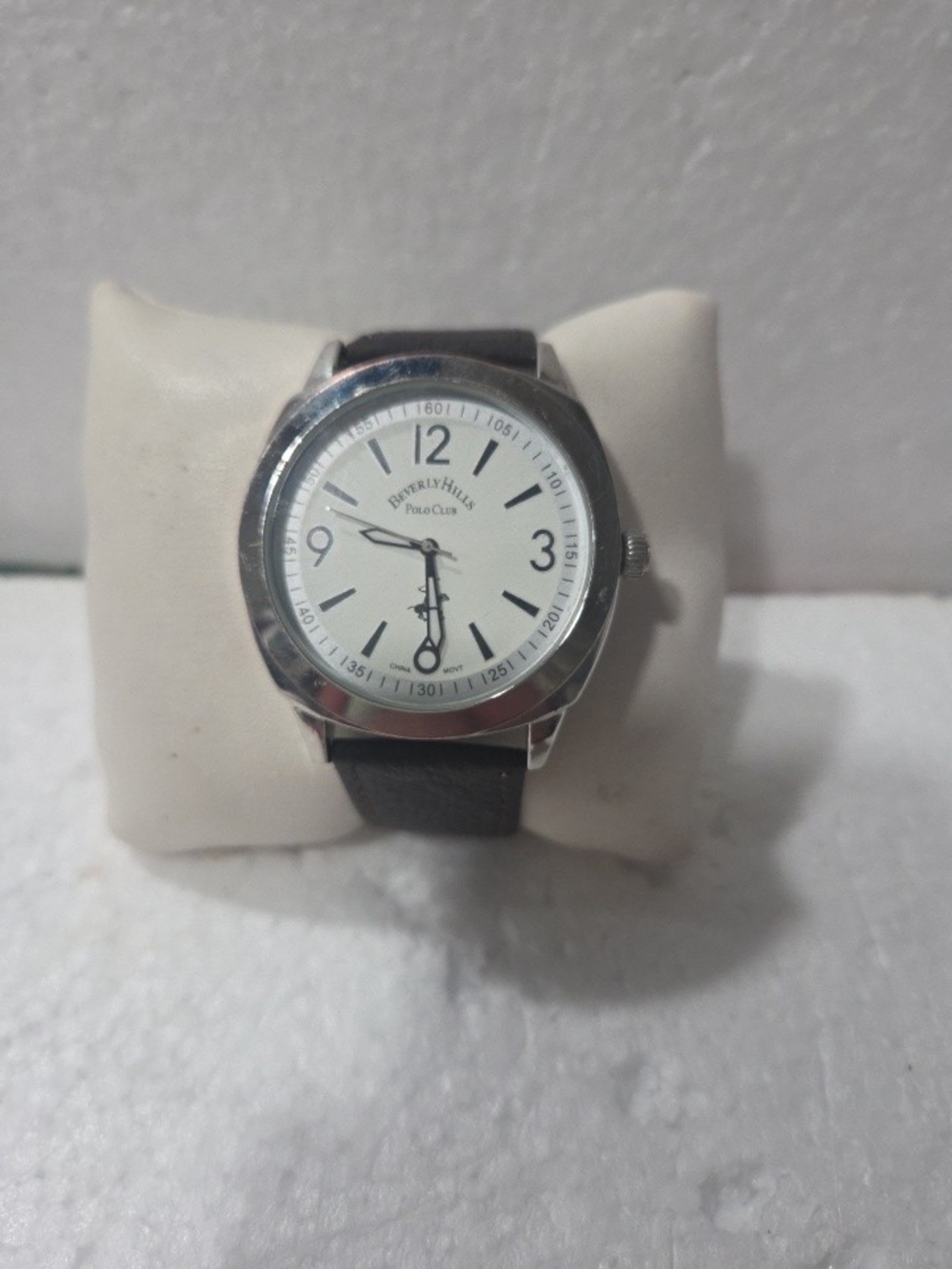 Beverly Hills Polo Club Men's Brown  Leather Strap Watch